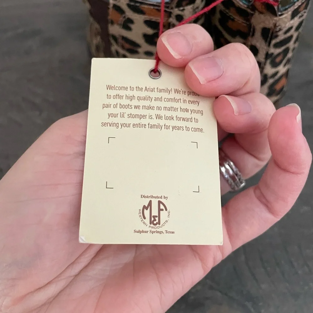 Ariat new tags